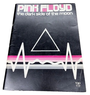 Pink Floyd Dark Side of the Moon Songbook Piano Voice Sheet Music 1973 Photo SEE - Image 1 of 4
