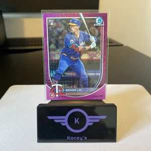 2025 Bowman Chrome Brooks Lee #72 Fuchsia Mojo Mega Box RC /299 Twins Rookie - Bild 1 von 2