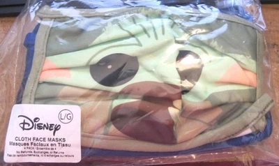 Disney Star Wars Cloth Face Masks 4-Pack Set Size L/G New - Image 1 of 2