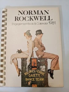 Libro fidanzamento e calendario Norman Rockwell 1981 mai usato - Foto 1 di 5