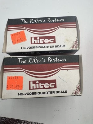 2X HITEC HS-700BB LARGE 1/4 SCALE SERVO RC Car boat plane JUMBO TORQUE NOS - Image 1 of 4