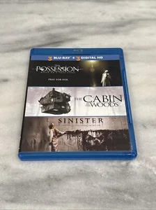 3 Blu-Ray DVD Triple Feature The Possession Cabin in the Woods Sinister Movie - Picture 1 of 4