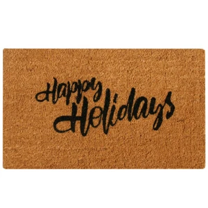 Felpudo Rubber-Cal "Felices Fiestas a Todos Una Navidad" 15mm X 18" X 30" - Imagen 1 de 6