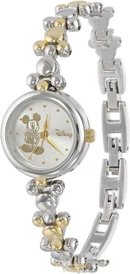 Women's MCK962 Disney Mickey Mouse elegant Two Tone Thin Bracelet Watch - Image 1 of 2