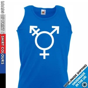 Chaleco Símbolo LGBT para Hombres - Orgullo Gay Sin Mangas Transgénero Gimnasio Ropa Prenda para el torso sin mangas Regalo - Imagen 1 de 8