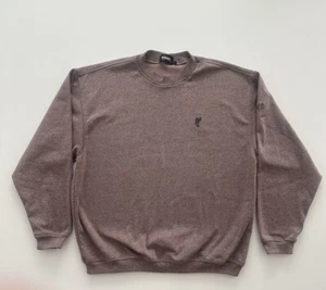 Vintage Ashworth Men's Large Golf Sweater Sweatshirt Pullover USA Pink Mauve - Picture 1 of 9