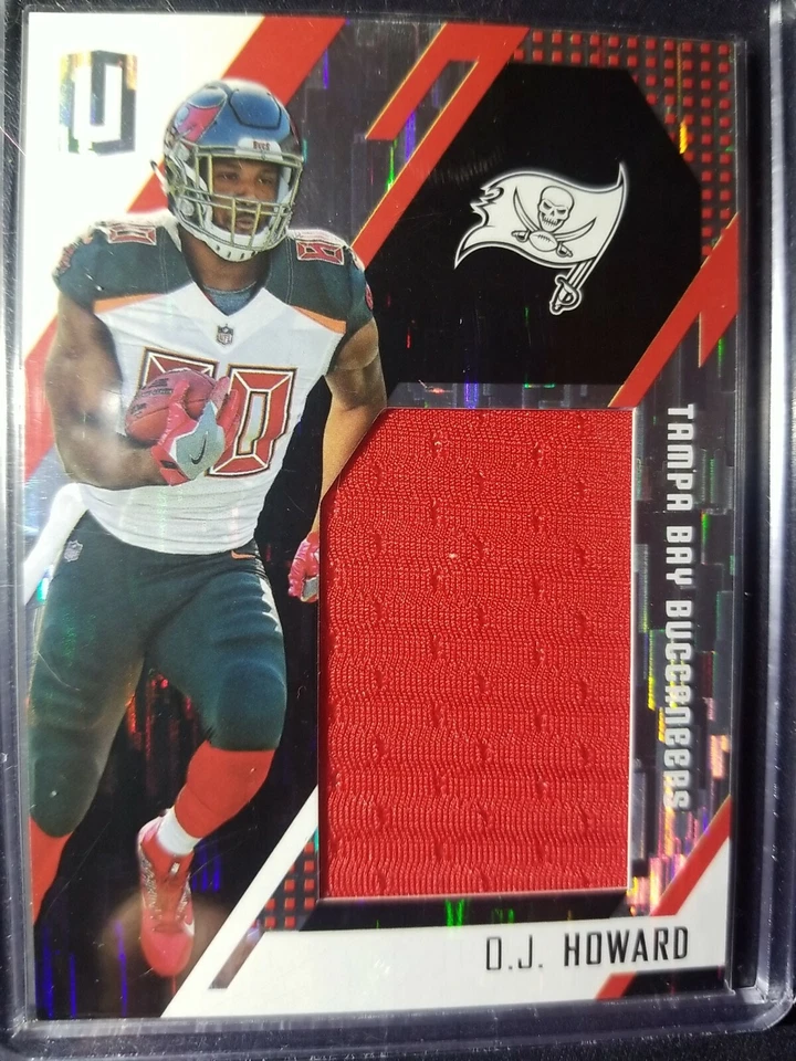 2017 Unparalleled O.J. Howard Tampa Bay Buccaneers Wind Chimes Jersey 152/199 - Image 1 of 2