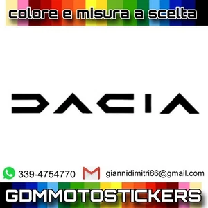 Adesivo PRESPAZIATO replica Dacia - Picture 1 of 20