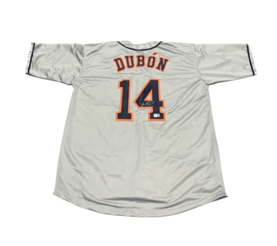 Mauricio Dubon Signed Houston Astros Custom Jersey Beckett Witness BAS COA - Image 1 of 3