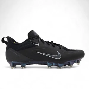 Nike Alpha Huarache 8 PRO LAX Black Lacrosse Cleats Mens 12.5 CW4439 005 NEW - Picture 1 of 15
