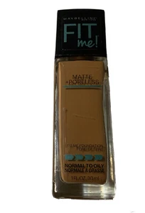 Maybelline Fit Me Matte Poreless Liquid Foundation #338 Spicy Brown Normal-oily - Picture 1 of 3