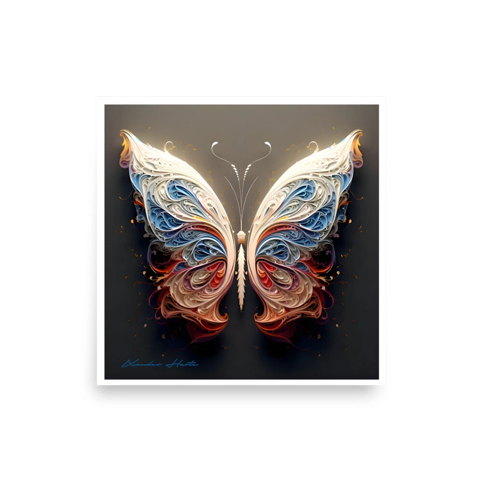 Póster Intrincado Butterfly Xander Harte Edición Limitada Foto 1 de 1