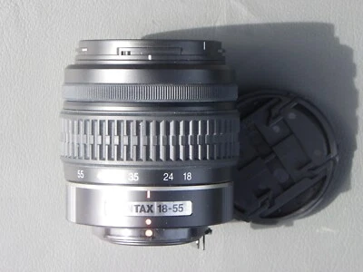 SMC Pentax DAL f/3.5–5.6 18-55mm ED lens—caps—in VG condition—postage included - Image 1 of 3