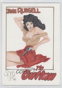 2007-08 Breygent Classic Vintage Movie Posters Sketch Cards 1/1 Jane Russell 1h8