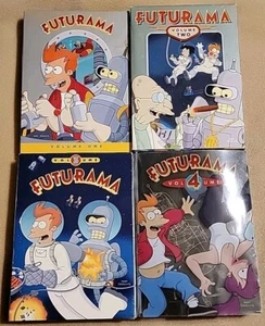 FUTURAMA DVD LOT of 4 TV Show Series Box Sets Volume 1-4 Vol. 1 2 3 4 FOX Season - Picture 1 of 6
