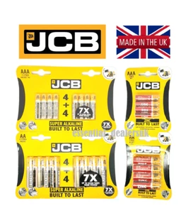 JCB AA & AAA Battery 4 8 10 12 20 Packs Heavy Duty Batteries Built to Last - Picture 1 of 11
