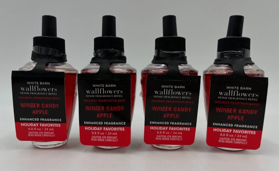 Bath Body Works Winter Candy Apple Wallflowers Fragrance Refill Bulbs S/4 1000Q - Image 1 of 1
