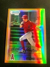 MICHAEL WING 2010 Bowman Chrome Prospects GOLD REFRACTOR #BCP86 Serial #d /50