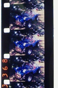 OLD CAR HORSES HOME MOVIE SHORT CLIP SILENT 16MM FILM MOVIE ON REEL S25 - Picture 1 of 8