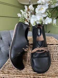 Clarks Artesanal Janey Mae Zapatos Planos de Cuero Negro Reino Unido 5.5 D - Imagen 1 de 10