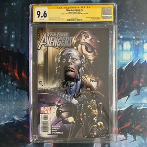 New Avengers #6 CGC 9.6 Double Signed Bendis & Finch Wolverine joins NewAvengers - Picture 1 of 2