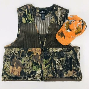 Neu XL/2XL Mossy Oak Taube Weste & gebrauchte orange Baseballkappe gefüttert Spieltasche Vogel - Bild 1 von 11
