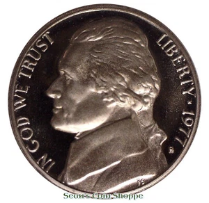 1977 S Jefferson Nickel 5C Gem Cameo Proof San Francisco Nickle Free Shipping! - Picture 1 of 2