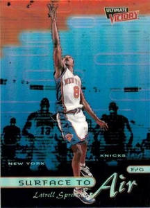 LATRELL SPREWELL 1999-00 Ultimate Victory Surface to Air #SA5 Knicks - Imagen 1 de 2