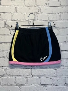 Nike Girl’s Skort Black Multi Skirt Shorts Size M 5-6 YRS - Picture 1 of 8