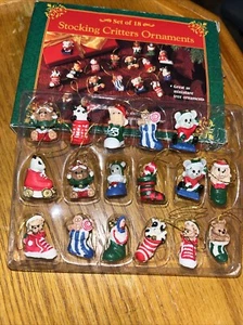 Calza Critter ornamenti - set di 17 (in scatola originale - Foto 1 di 8