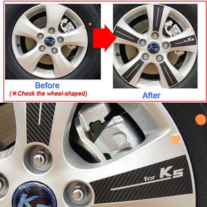 2011+ Optima/K5 15inches Tire Carbon Wheels Mask Decal Sticker car - Picture 1 of 2