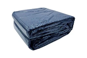 (3,82 EUR/m2) Lámina de botones solares 6,0 x 3,20 m ovalada azul-negro piscina lámina solar - Imagen 1 de 1