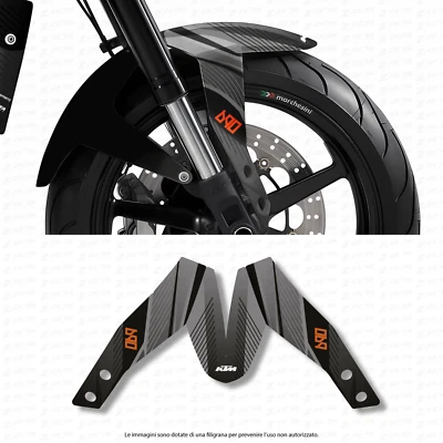 ZETA GRAPHICS Kit adesivi parafango anteriore per KTM Duke 690 2012-2020
