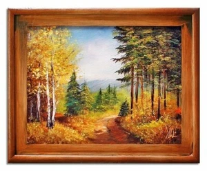 Paesaggio - Dipinto a olio Handgemalt - mit Rahmen 37x47cm - Bild 1 von 1