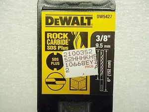 (NEW) DeWalt DW5427 Rock Carbide SDS Plus 3/8" Drill Bit - Picture 1 of 3
