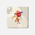Fly Insect Animal 4'' X 4'' Square Wooden Coaster