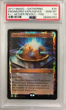Magic the Gathering ENGINEERED EXPLOSIVES Kaladesh Inventions Foil PSA 10 GEM MT