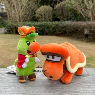 2Pcs Super Mario Bros Wonder Plush Prince Florian & Armad Stuffed Toys Doll Gift - Image 1 of 4