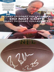 Brian Billick Baltimore Ravens firmato NFL calcio prova esatta Beckett certificato di autenticità - Foto 1 di 4