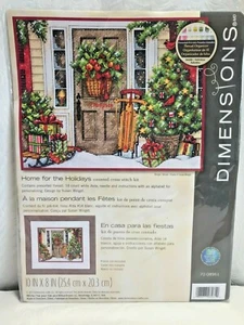NEW Dimensions HOME FOR THE HOLIDAYS Counted Cross Stitch #70-08961 - Picture 1 of 3