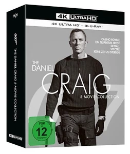 James Bond - The Daniel Craig 5-Movie-Collection 4K Ultra HD + Blu-ray # 10 DISC - Foto 1 di 1