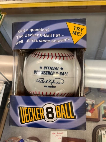 OFFICIAL MILWAUKEE BREWERS  BOB UECKER EIGHT BALL SGA IN BOX Cover