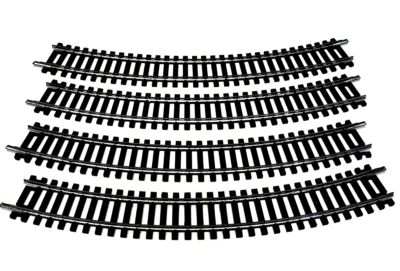 Lima 00 Gauge 4 x Curve Train Tracks - Image 1 of 4