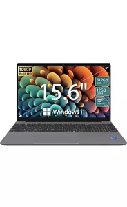 ApoloSign 15.6'' Laptop, 12GB RAM 512GB SSD, Windows 11 Laptop Computer, 5G WiFi - Picture 1 of 10