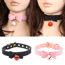 Lolita Cosplay Gothic Cosplay Kitten Choker with Cat Bell Choker Necklace