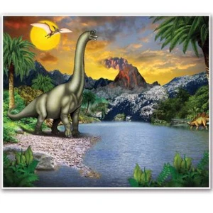 Dinosaur Giant Insta-Mural Dinosaur Birthday Party Wall Decoration - Picture 1 of 1