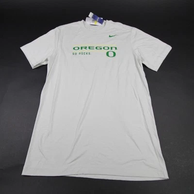 Oregon Ducks Nike Short Sleeve Shirt Men's Light Gray New - Image 1 of 4