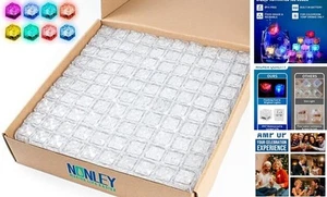 Light Up Ice Cubes Bulk, 200 PCS Led Ice Cubes for Drinks with Changing - Picture 1 of 7