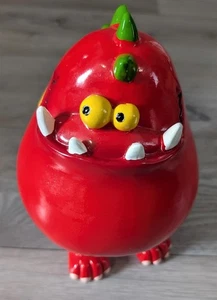 Mousehouse gifts - red monster piggy bank with spring legs, money box - Picture 1 of 3