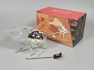 Contenitore miele d'api ricreazioni museo placcato argento Godinger 1997 vintage - Foto 1 di 9